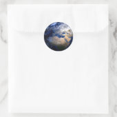 Blue Earth From Space Inspiration Globe World Runder Aufkleber (Tasche)