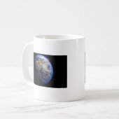 Blue Earth From Space Inspiration Kaffeetasse (Vorderseite Links)