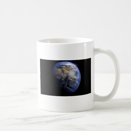 Blue Earth From Space Inspiration Kaffeetasse (Rechts)