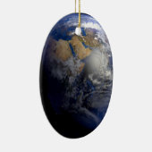 Blue Earth From Space Inspiration Keramik Ornament (Rechts)