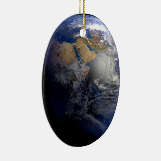 Blue Earth From Space Inspiration Keramik Ornament (Rechts)