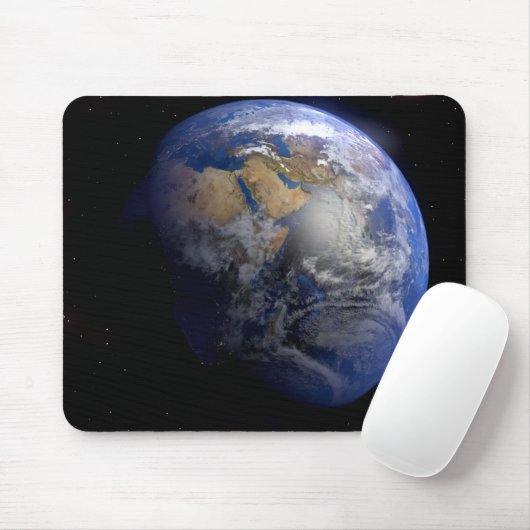 Blue Earth From Space Inspiration Mousepad (Mit Mouse)