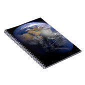 Blue Earth From Space Inspiration Notizblock (Rechte Seite)