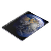 Blue Earth From Space Inspiration Notizblock (Linke Seite)