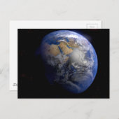 Blue Earth From Space Inspiration Postkarte (Vorne/Hinten)