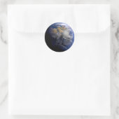 Blue Earth From Space Inspiration Runder Aufkleber (Tasche)