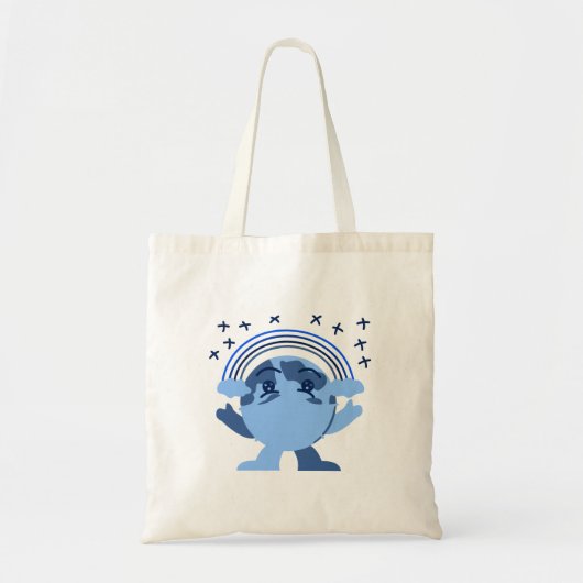 Blue Earth Muster Tote Bag Tragetasche (Vorne)