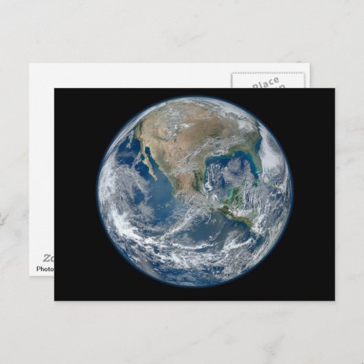 Blue Earth Postkarte (Vorne/Hinten)