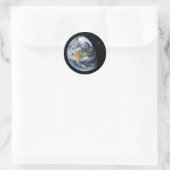 Blue Earth Round-Aufkleber Runder Aufkleber (Tasche)
