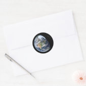 Blue Earth Round-Aufkleber Runder Aufkleber (Umschlag)