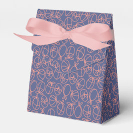 Blue Easter Egg Outline Gift Box – Spring Treat  Geschenkschachtel