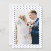 Blue Eat Drink Wir Got Verheiratetes Foto Eloped P Einladung (Rückseite)