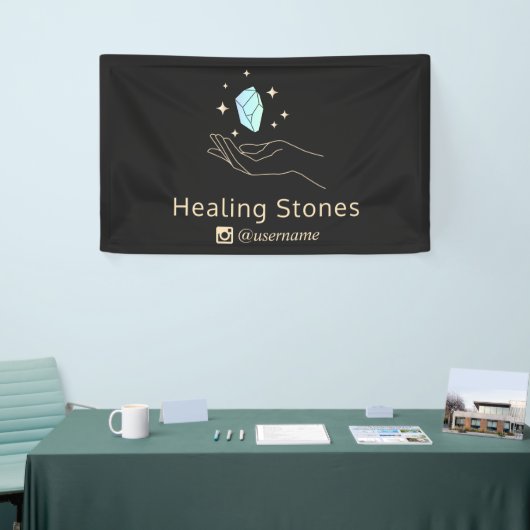 Blue Edelstone Energy Crystal Healer S\\ Banner (Messeveranstaltung)