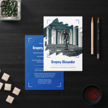 Blue Edgy Abstrakt Brushstroke Foto Abschluss