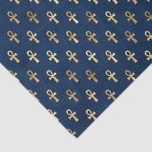 Blue Egyptian Ankh Tissue Paper | Einzigartiges Wr Seidenpapier (Ausschnitt)