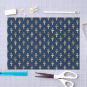 Blue Egyptian Ankh Tissue Paper | Einzigartiges Wr Seidenpapier (Handwerk)