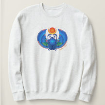Blue Egyptian Scarab Sweatshirt