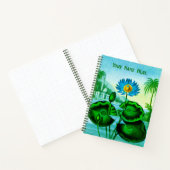 Blue Egyptian Water Lily / Lotus Journal Notizblock (Innenseite)