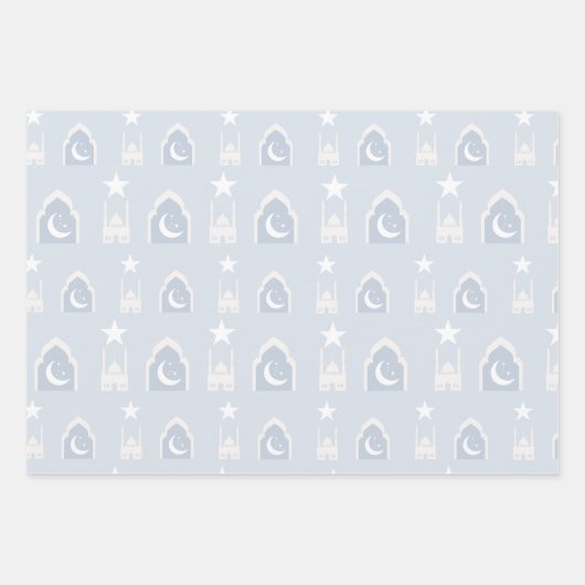 Blue Eid Geschenkpapier Set 3 (Vorderseite 3)