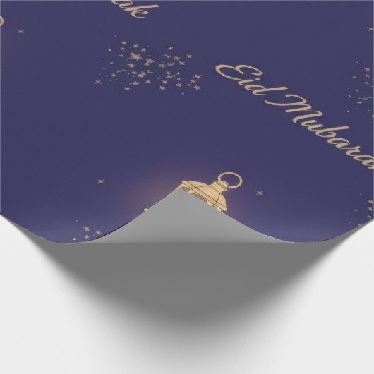 Blue Eid Wrapping Paper Geschenkpapier (Ecke)