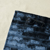 Blue Eiffel Tower Grunge Beach Handtuch (Beispiel)