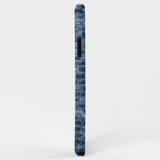 Blue Eiffel Tower Grunge Case-Mate iPhone Case (Hinten/Rechts)
