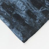 Blue Eiffel Tower Grunge Fleece Blanket (Ecke)