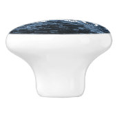 Blue Eiffel Tower Grunge Keramik Pull Keramikknauf (Seitenansicht)