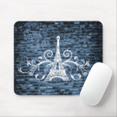 Blue Eiffel Tower Grunge Mouse Pad Mousepad (Mit Mouse)
