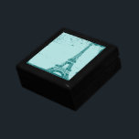 Blue Eiffel Tower Keepake Box Geschenkbox<br><div class="desc">Perfekte Sake Box für Braut und Bräutigam,  Hochzeitsfeier oder alle Gäste. Fügen Sie Text hinzu,  um Ihre eigene persönliche Nachricht und/oder Ihr Foto zu haben. Ideal für jeden Anlaß,  Hochzeiten,  Geburtstage,  Jubiläen und vieles mehr. Ideal für alle,  die Paris,  Frankreich Lieben.</div>