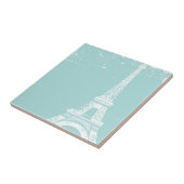 Blue Eiffel Tower Keramik Tiles Fliese (Seite)
