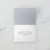 Blue Eiffel Tower Wedding danke Ihnen Karten (Innenseite)