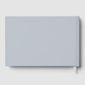 Blue Eiffel Tower Wedding Day Gästebuch (Rückseite)