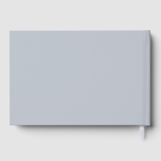 Blue Eiffel Tower Wedding Day Gästebuch (Rückseite)