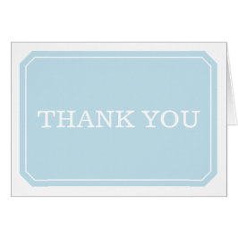 Blue Einfach elegant Dankeschön Card