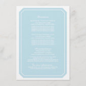 Blue Einfach elegante Informationskarte Begleitkarte (Vorderseite)