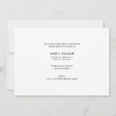 Blue Einführung 2. Baby Baby Custom Foto Collage Ankündigung (Rückseite)