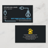 Blue Electric Circuit Wiring Electrical Service Visitenkarte (Vorne/Hinten)