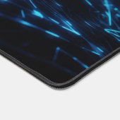 Blue Electric Neon Wave Custom Men Gaming erweiter Schreibtischunterlage (Ecke)