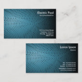 Blue Electric Pool 010 Visitenkarte (Vorne/Hinten)