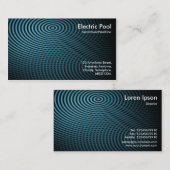 Blue Electric Pool 01 Visitenkarte (Vorne/Hinten)