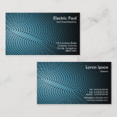 Blue Electric Pool 03 Visitenkarte (Vorne/Hinten)