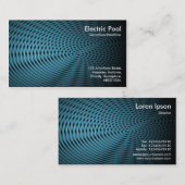 Blue Electric Pool 05 Visitenkarte (Vorne/Hinten)