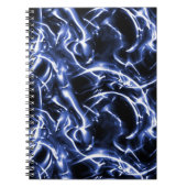 Blue Electric Spiral Notebook Notizblock (Vorderseite)
