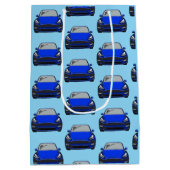 Blue Electric Vehicle SUV Car Gift Bag Mittlere Geschenktüte (Rückseite)