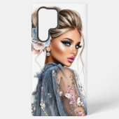 Blue Elegance Samsung Galaxy Hülle (Rückseite)