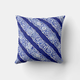 Blue Elegance Throw Kissen