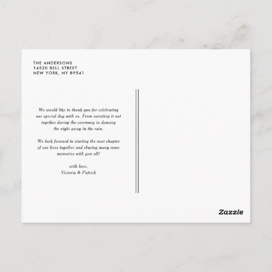 Blue Elegant Botanical Brocade Lace Vielen Dank Postkarte