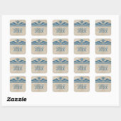 Blue Elegant Deko Abschluss Stickers (Blatt)