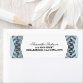 Blue Elegant Deko Address Labels (Insitu)